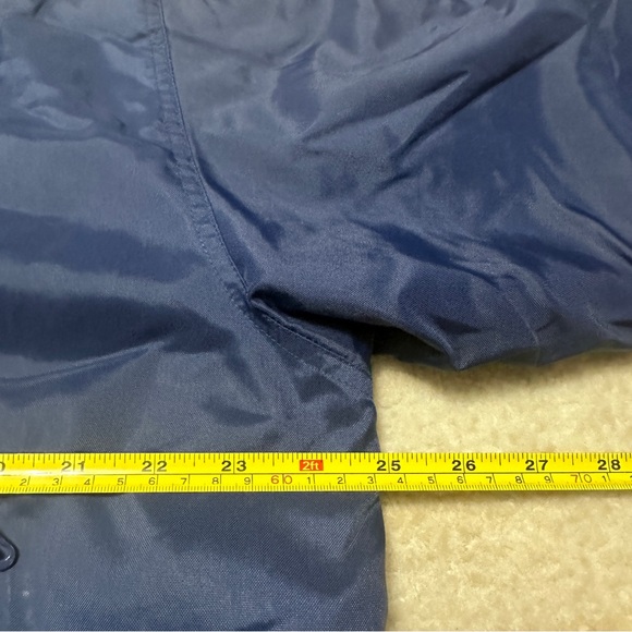 Vintage 90's Nike Adult L White Tag Puffer Jacket Sleeve Stripes Navy Blue White - Picture 8 of 10